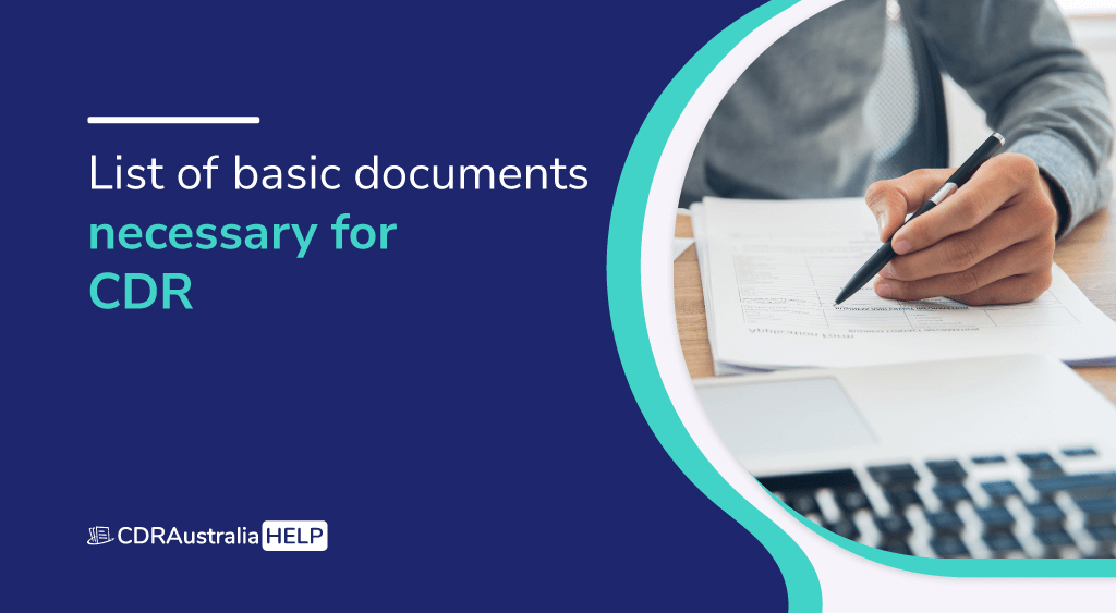 List of basic documents necessary for CDR