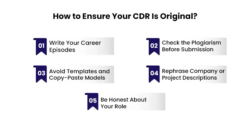 How to Ensure Your CDR Is Original